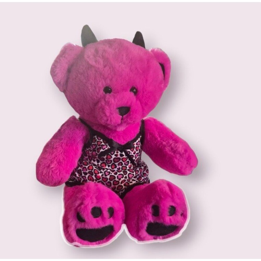 BAB pink devil bear in pajamas
